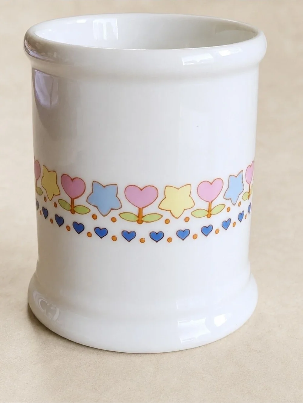 Vintage 1982 Enesco Teddy Beddy Bear Nursery Ceramic Tumbler Japan Cute